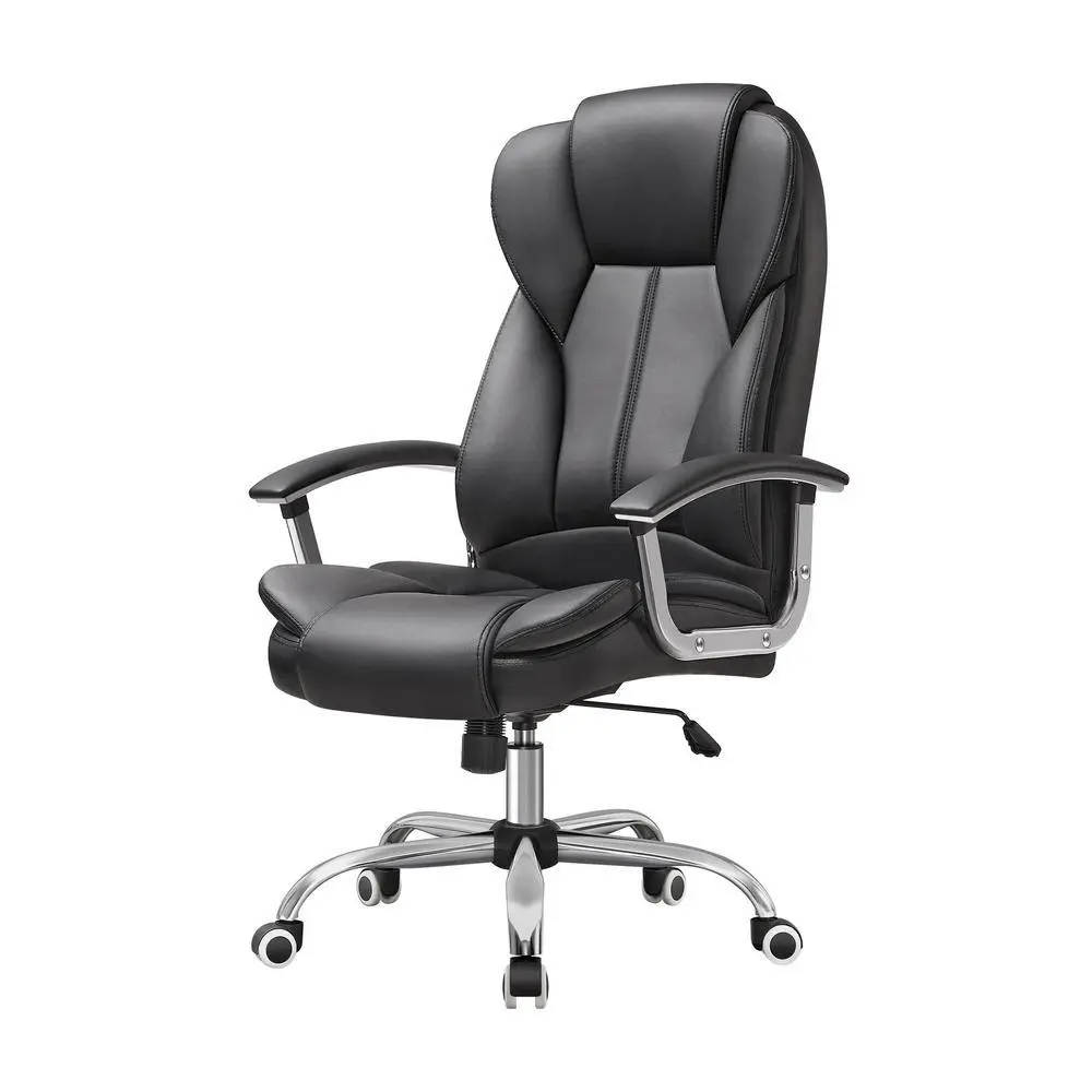 Executive Office Chair, Desk Chair, Gaming Chair with Armrests, Swivel Computer Chair, Home Office, Study, Black