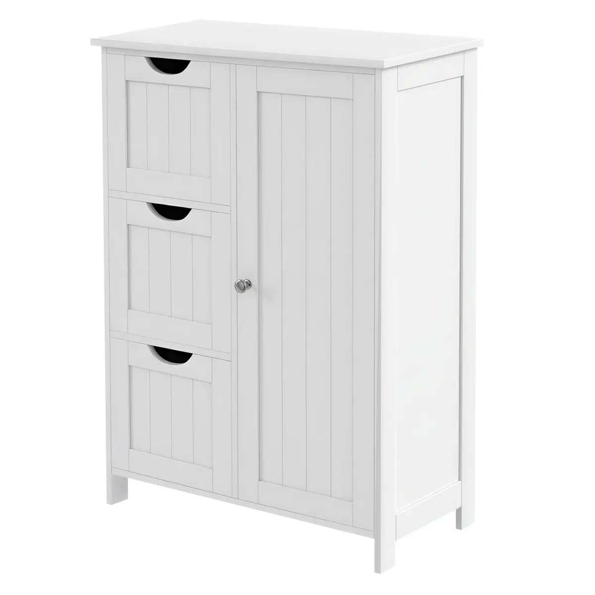Bathroom Storage Organizer with Adjustable Shelf, 3 Drawers Cabinet for Kitchen Living Room