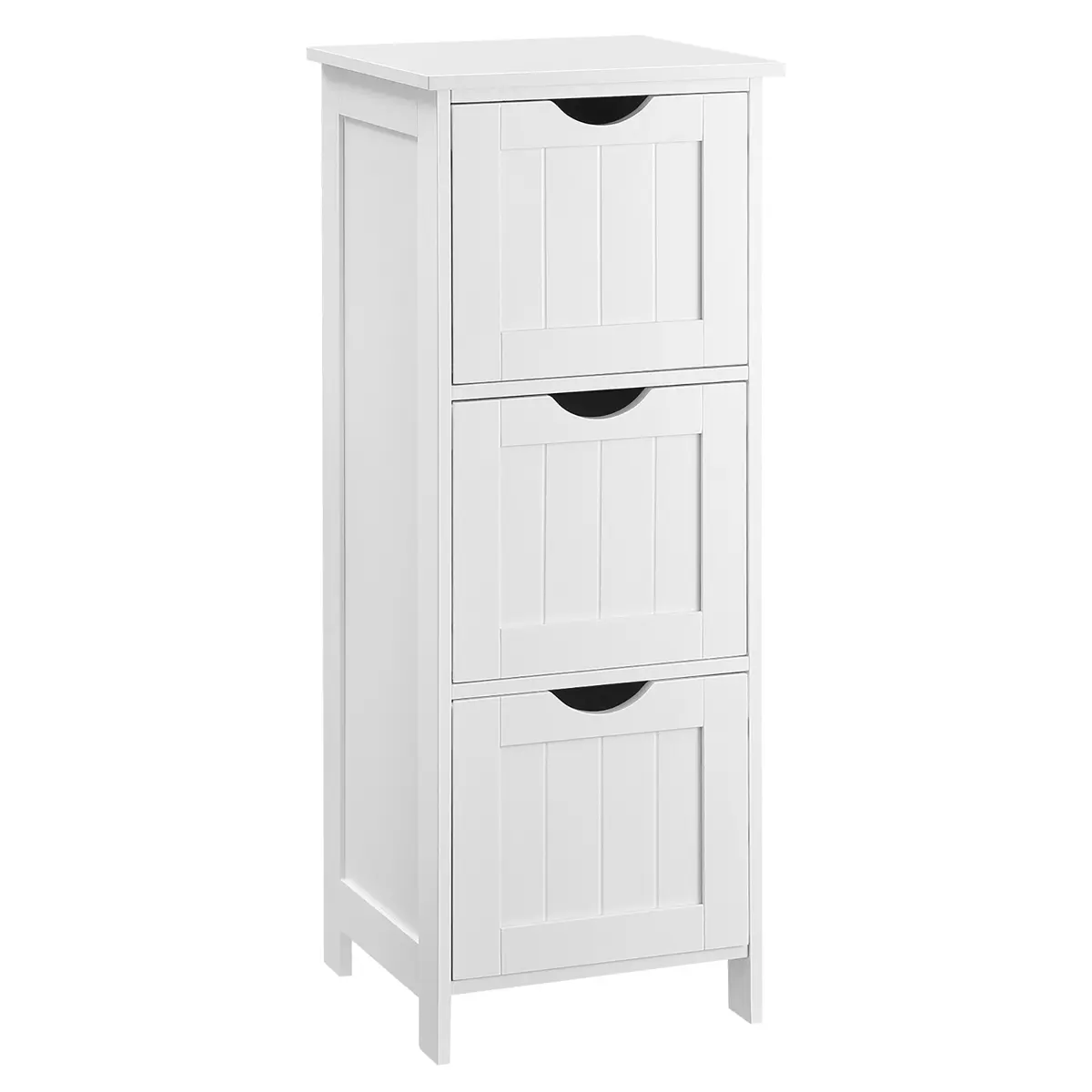 Free-Standing Storage Cabinet with 3 Drawers, Bathroom Floor Cabinet, 30 x 32 x 81 cm