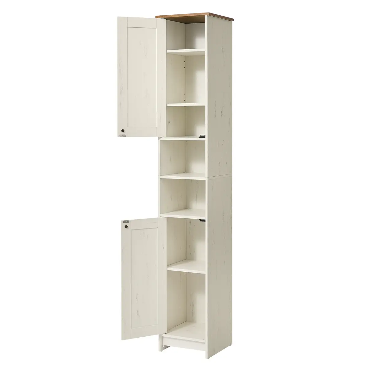 Tall Freestanding Cupboard, Superfast Toolless Assembly