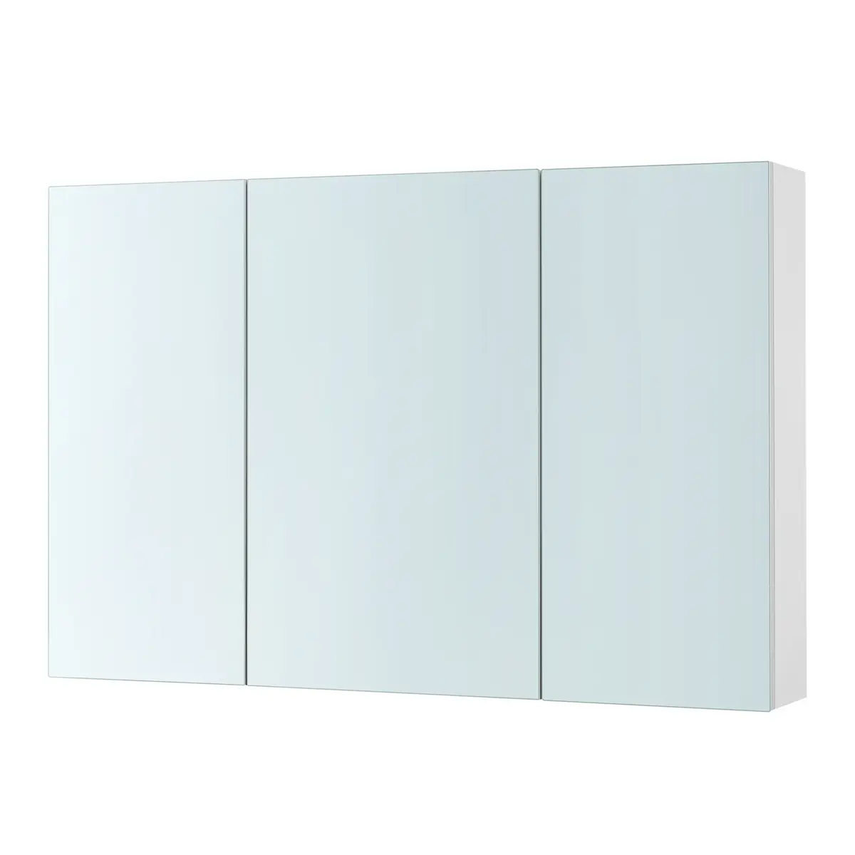 Bathroom Wall Mirror Cabinet, Modern Medicine Storage Cupboard with Adjustable Shelf, Space-Saving, White