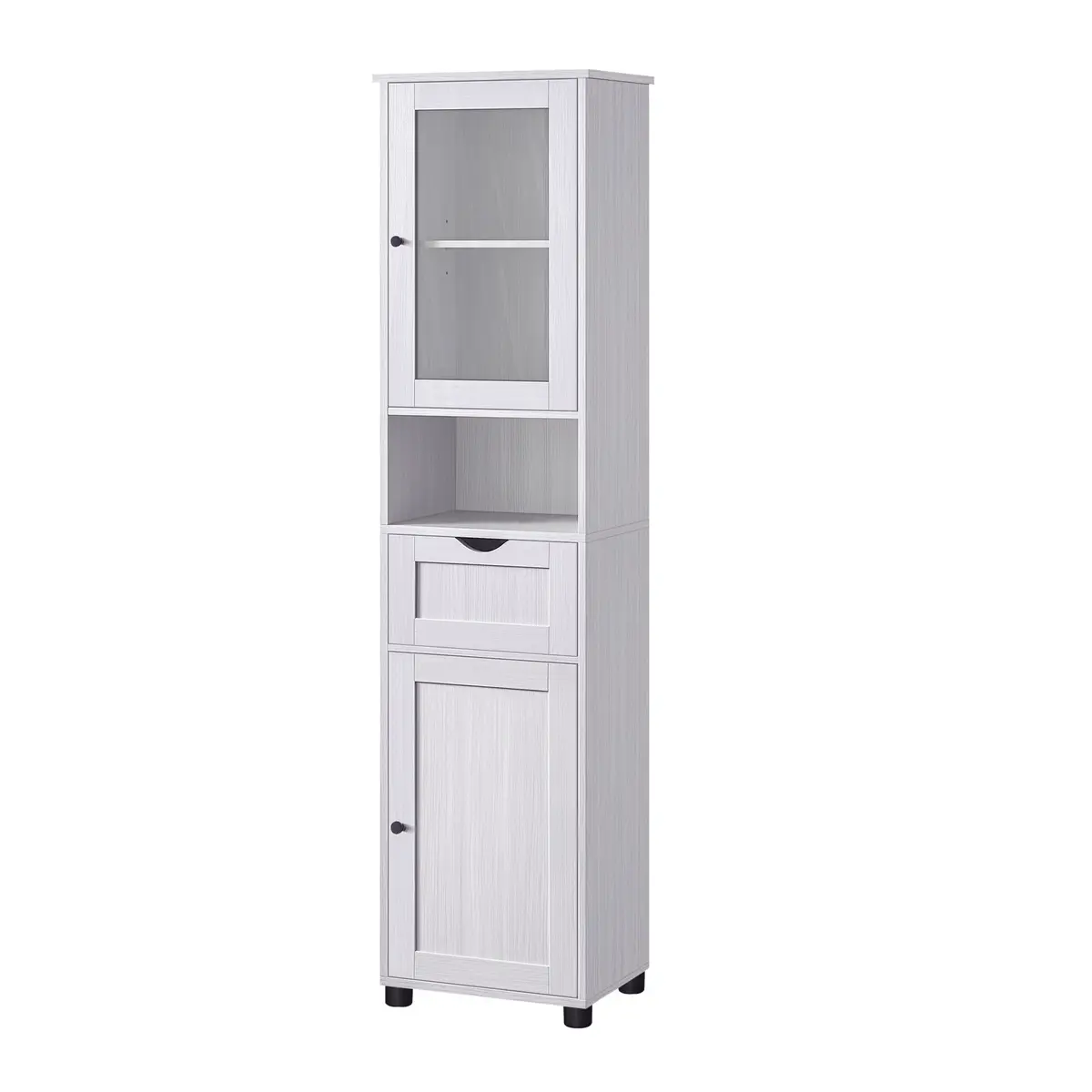 Tall Bathroom Cabinet, Slim Bathroom Storage Cupboard