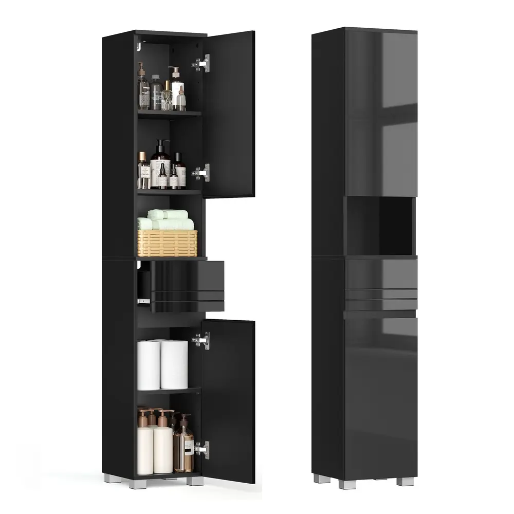 Sleek Bathroom Cabinet with a Drawer