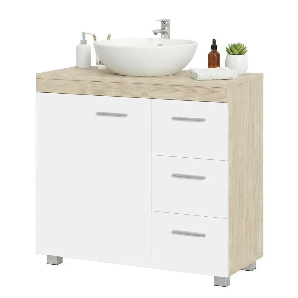 Under Sink Bathroom Cabinet, Storage Cabinet, with 3 Drawers