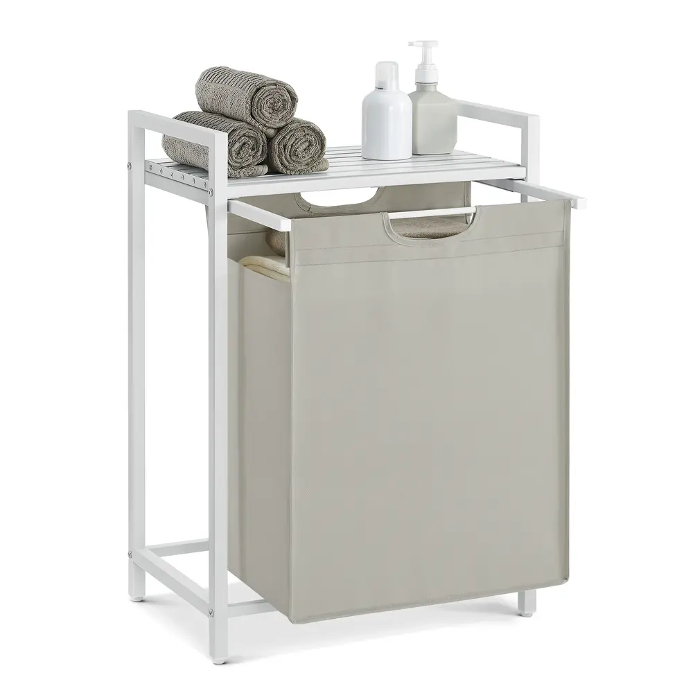 65L Laundry Basket White