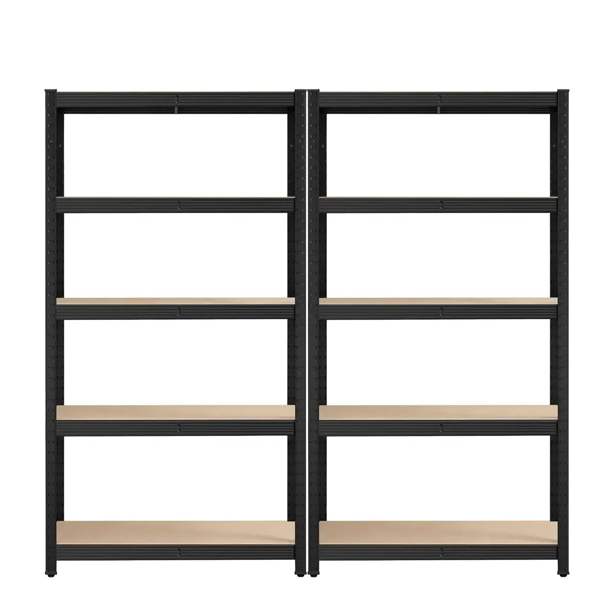 5-Tier Shelving Units Set of 2, Steel Shelving Unit for Storage, for Garage