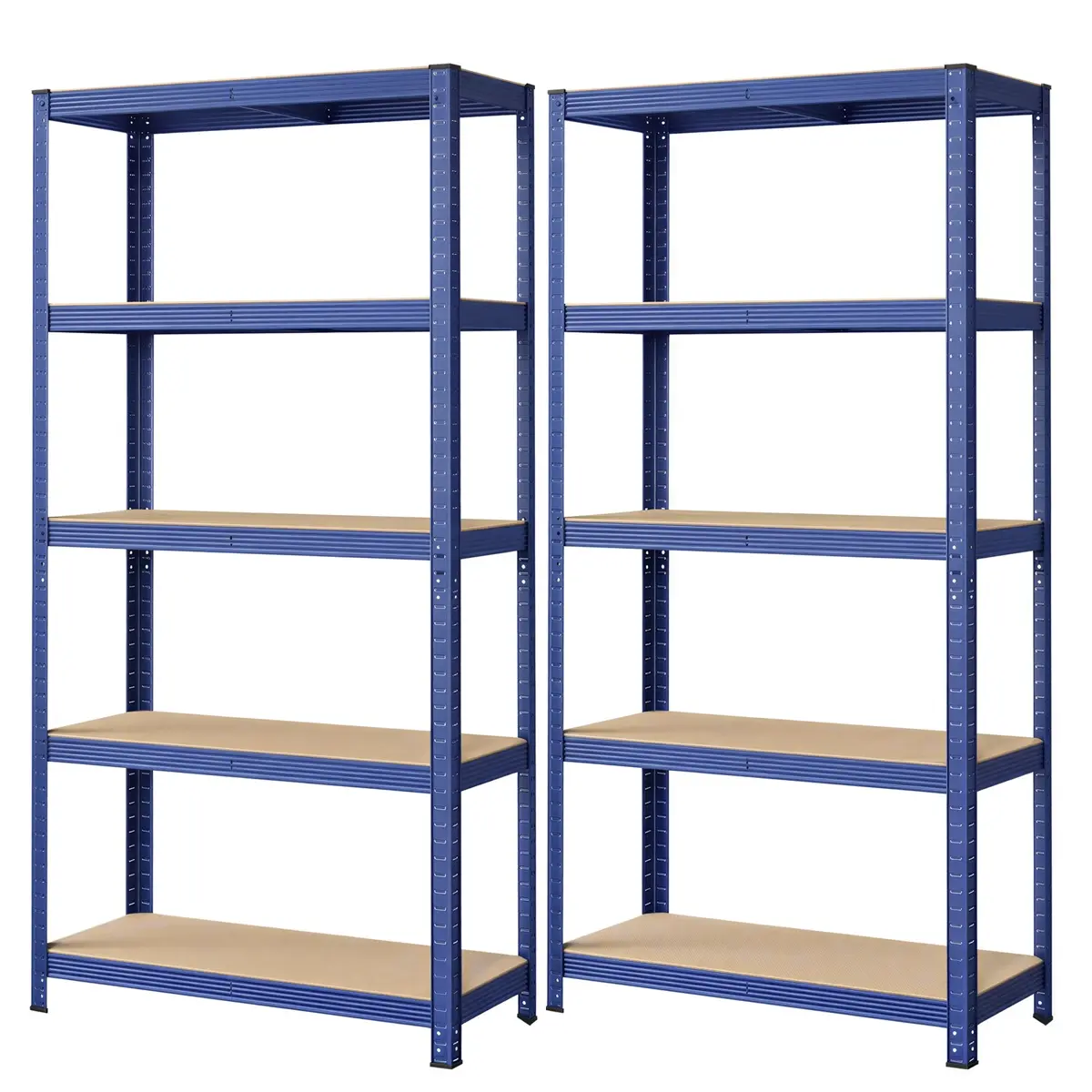 5-Tier Shelving Units Set of 2, Steel Shelving Unit for Storage