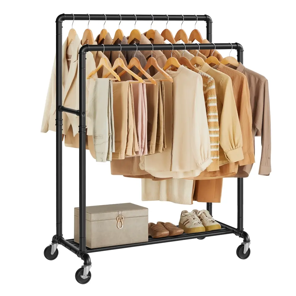 Industrial Pipe Clothes Rack