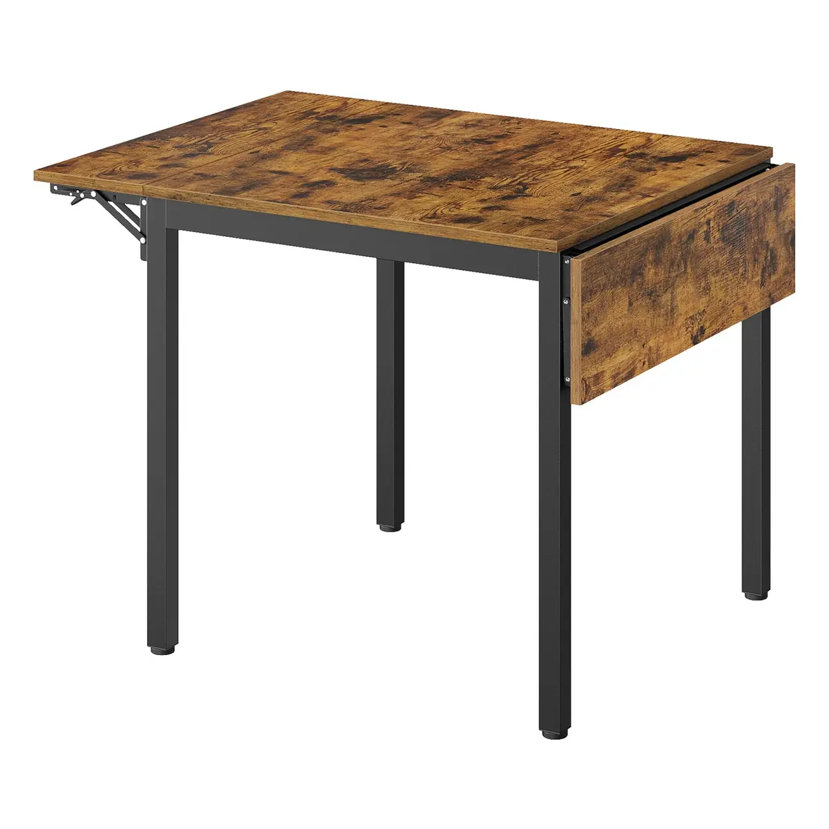 Folding Dining Table, Drop Leaf Extendable, for Small Spaces, Seats 2-4 People