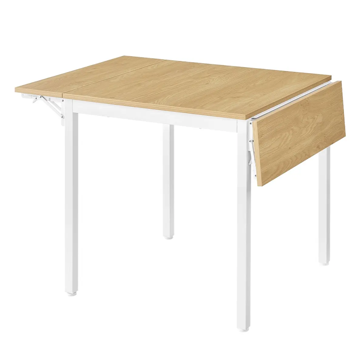 Folding Dining Table, Drop Leaf Extendable, for Small Spaces