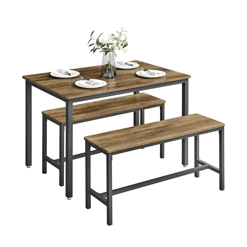 Dining Table with 2 Benches