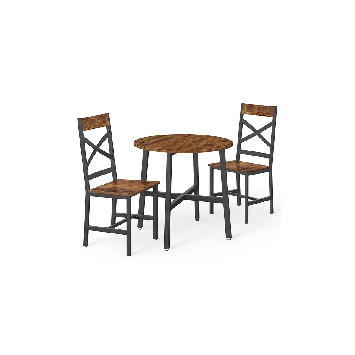 Dining Table and Chairs Set, Dining Chairs Set of 2, Round Kitchen Table, Kitchen Chairs