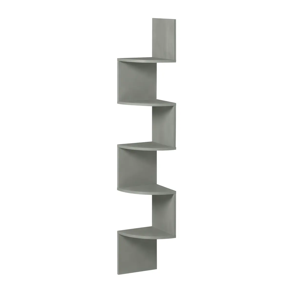 Corner Shelf Wall Mount, 5-Tier Floating Corner Bookshelf, Plant Shelf for Bedroom