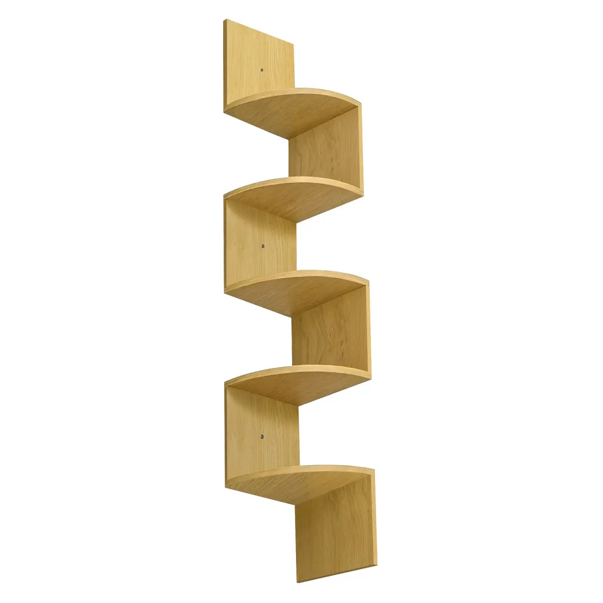 Corner Shelf Wall Mount, 5-Tier Floating Corner Bookshelf, for Bedroom