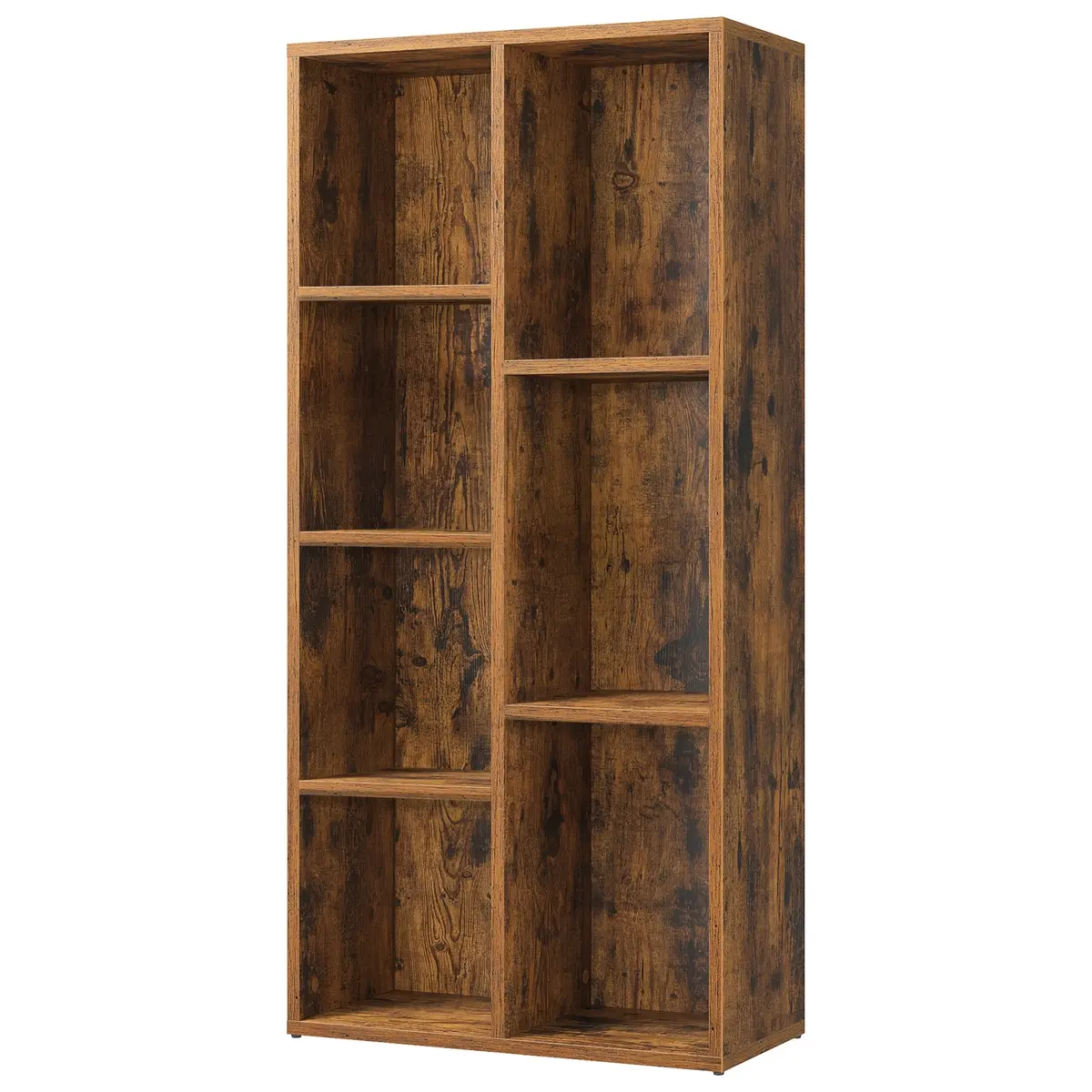 7-Compartment Bookshelf, Storage Shelf for Home Office