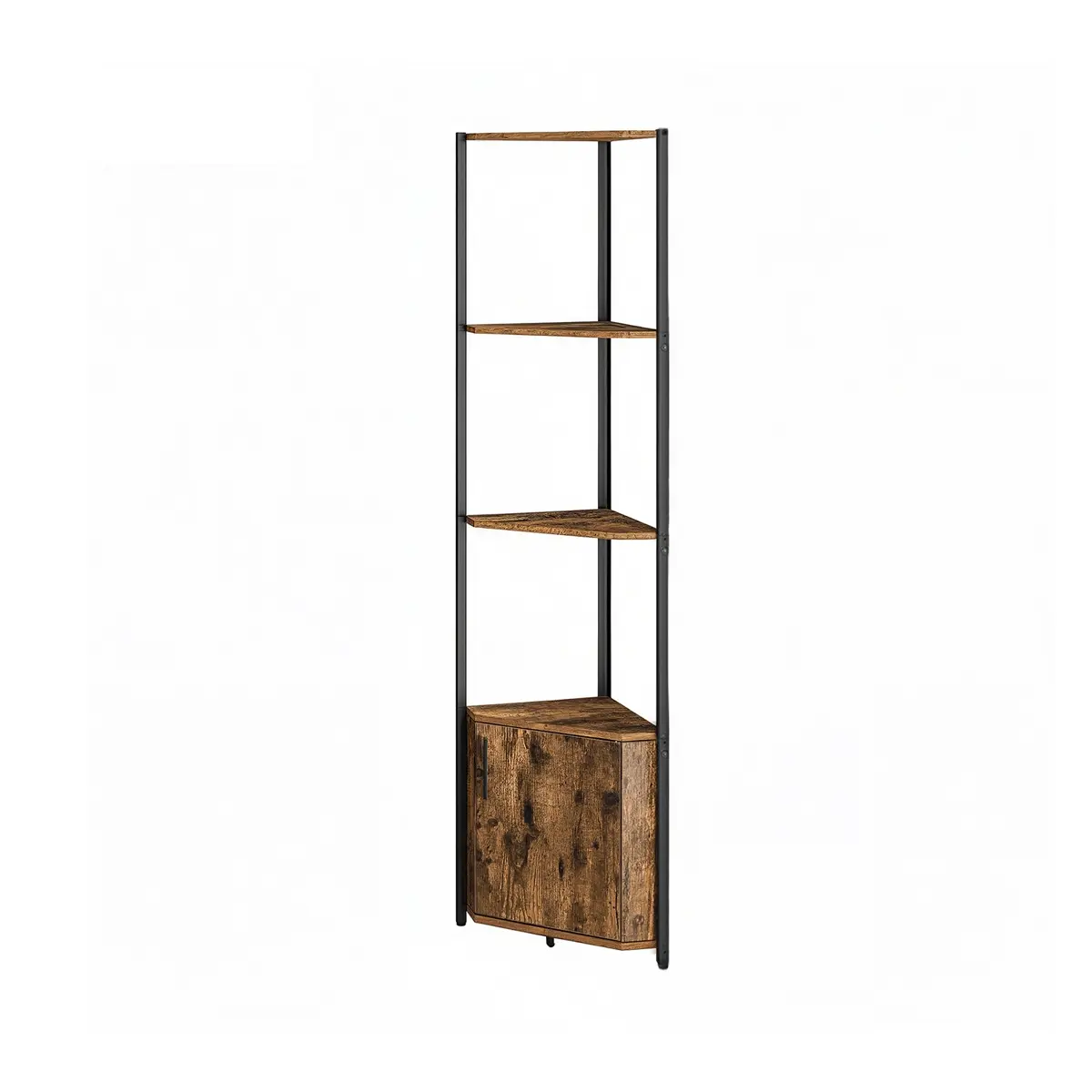 5-Tier Storage Shelf, Corner Shelf with Cabinet