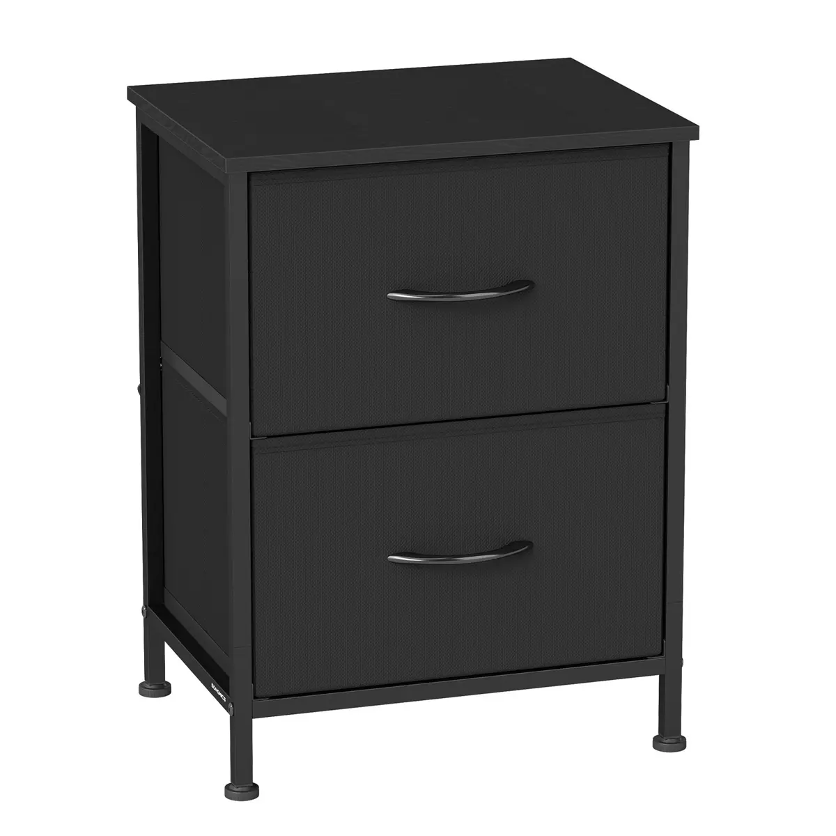 Nightstand with 2 Non-Woven Fabric Drawers, Chest of Drawers for Bedroom