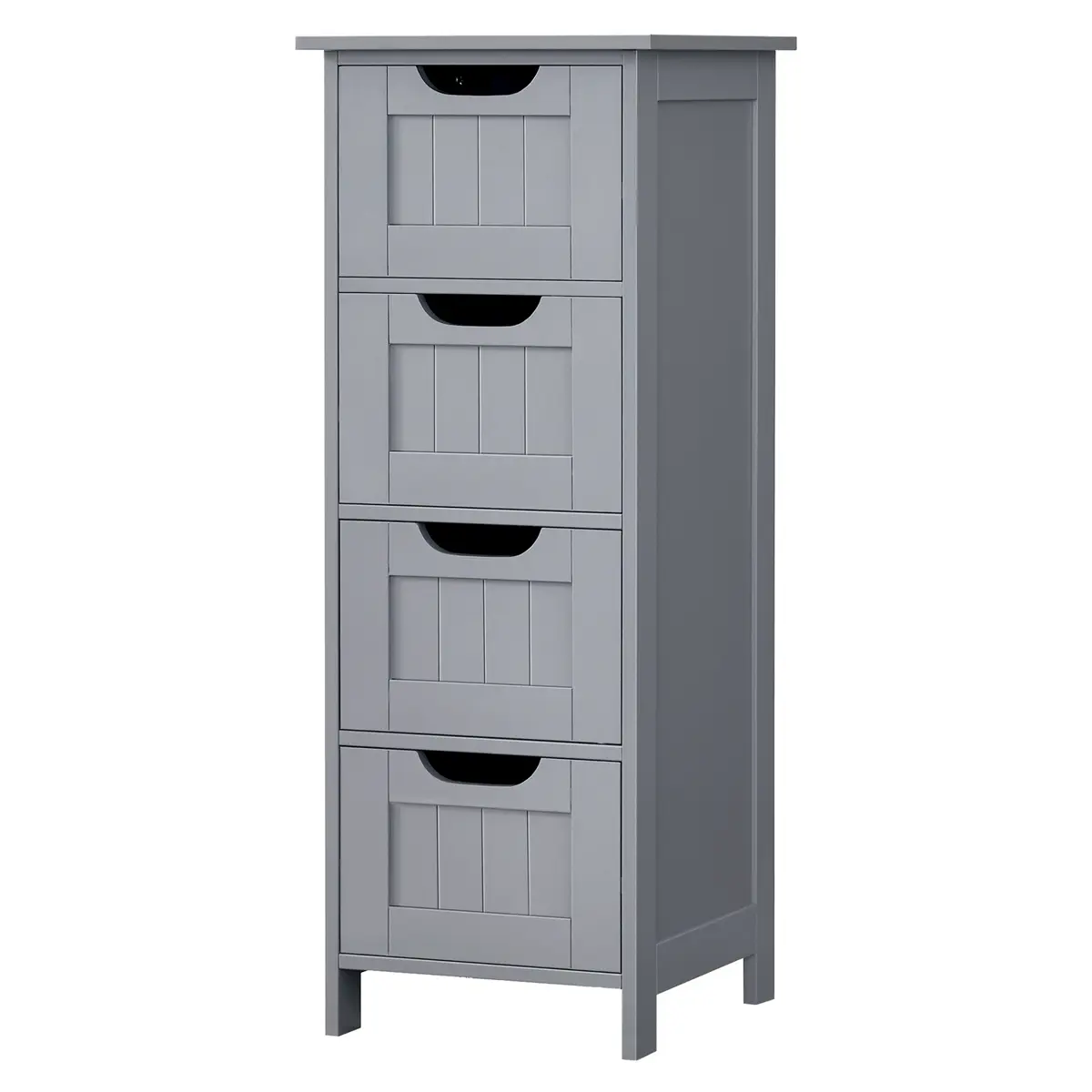 Bathroom Floor Storage Cabinet, Freestanding Bathroom Storage Unit with 4 Drawers