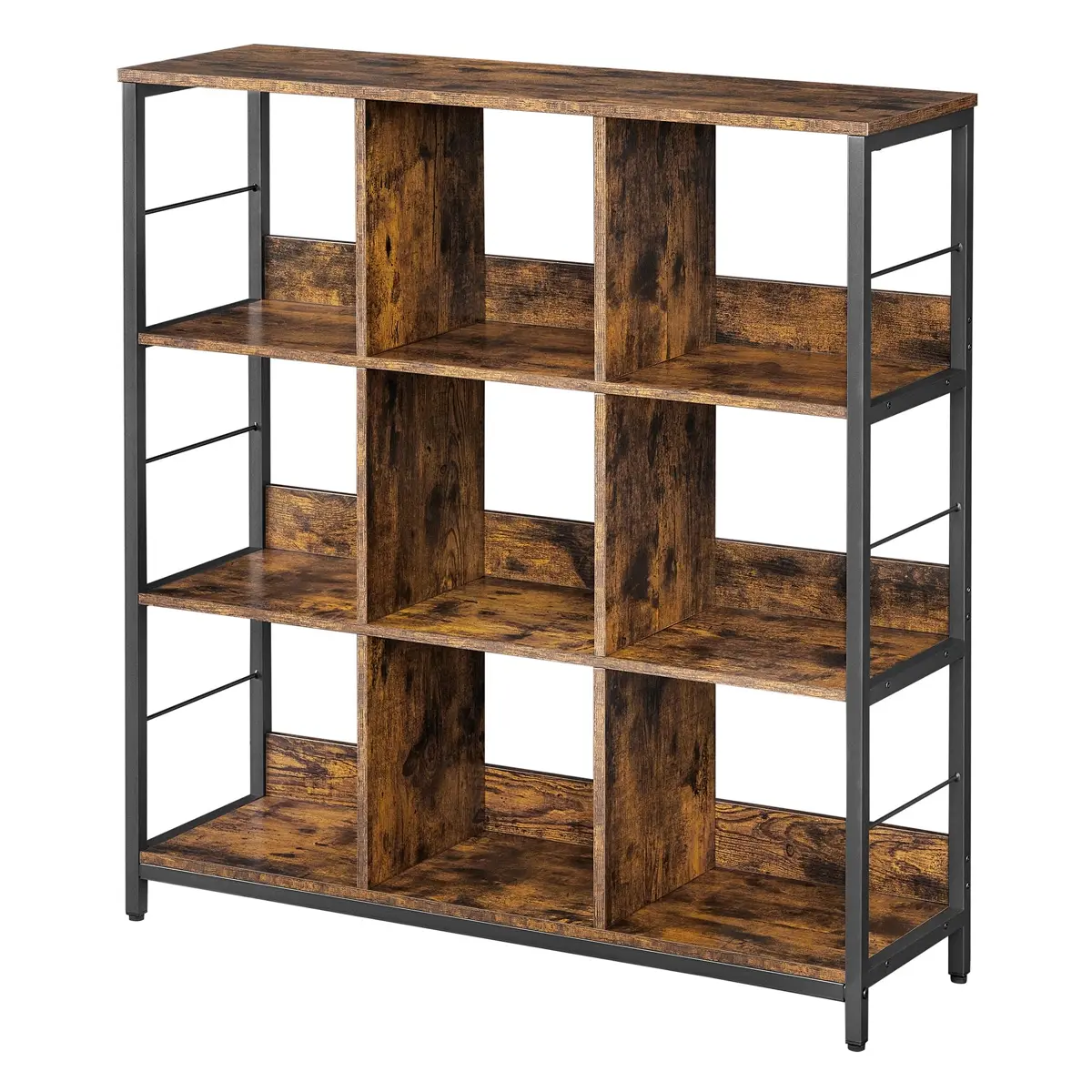 Ladder Shelf 3-Tier, Industrial Display Bookcase, Storage Rack for Living Room