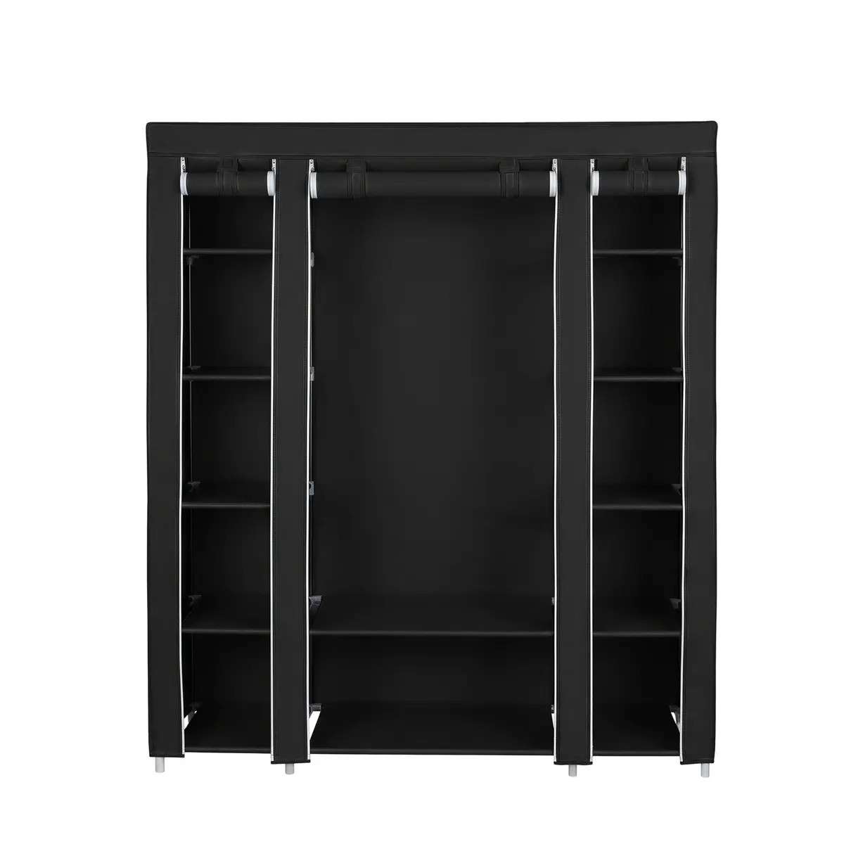 Closet Wardrobe, Portable Closet for Bedroom, Clothes Rail with Fabric Cover