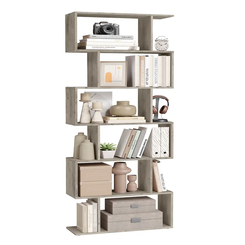 Wooden Bookcase Greige