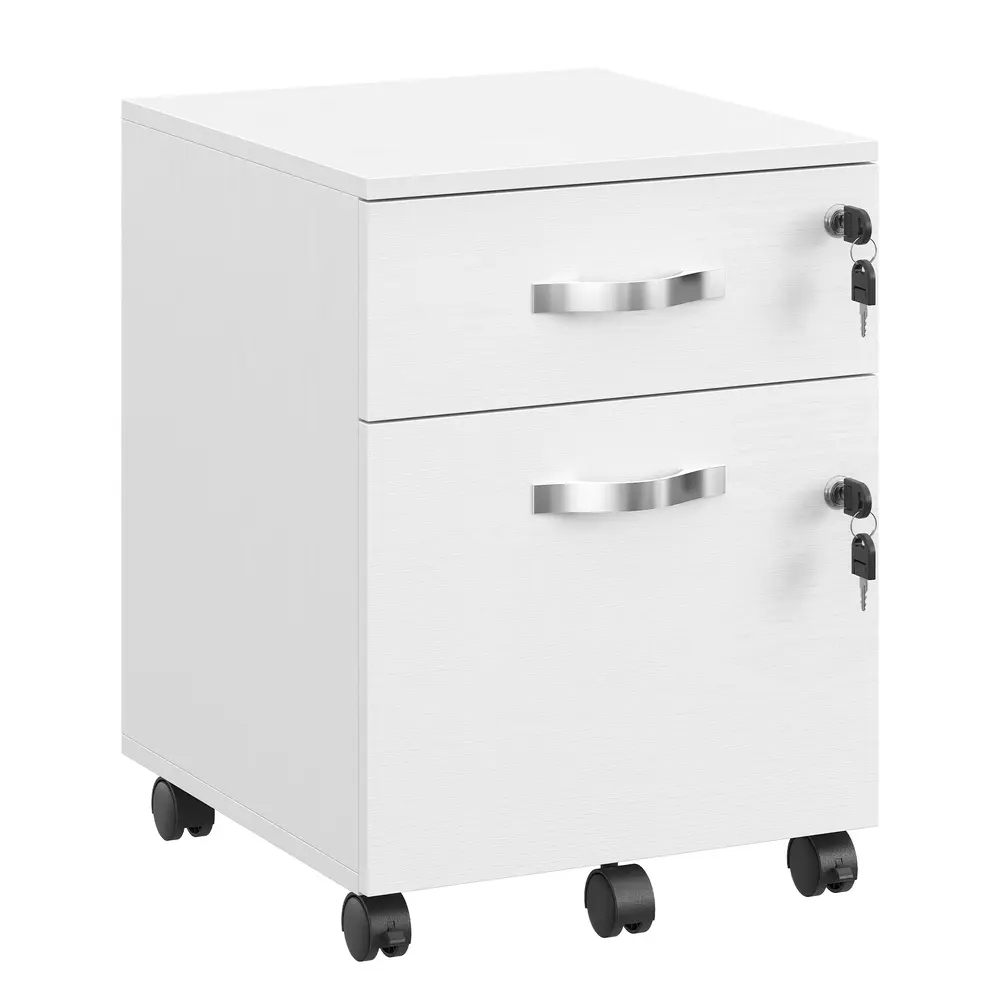 Lockable File Cabinet, Filing Pedestal with 2 Drawers