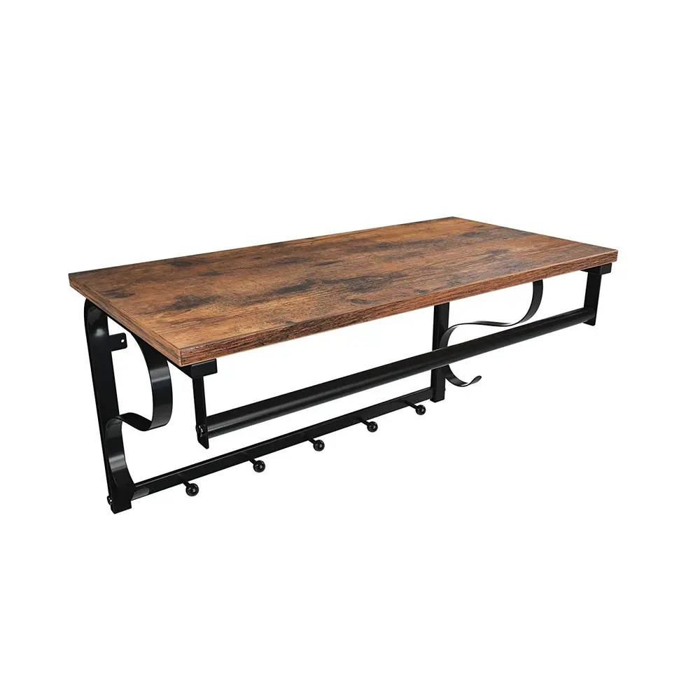 Vintage Floating Coat Shelves