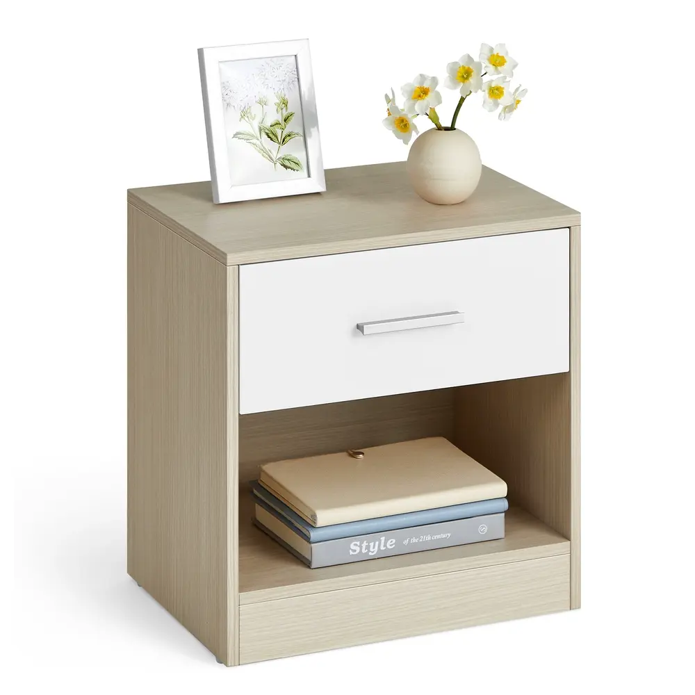 Bedside Table, Side Table with Drawer