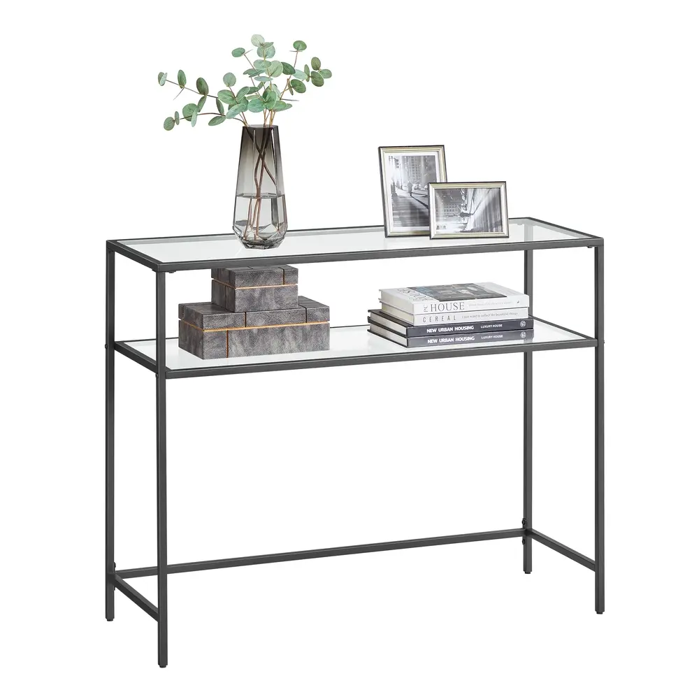 Console Table, Entrance Table, Sofa End, Tempered Glass Table Top