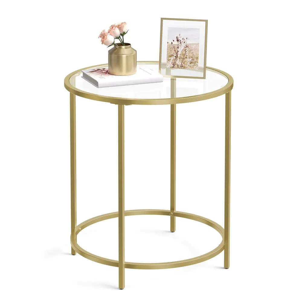 Golden Metal Side Table