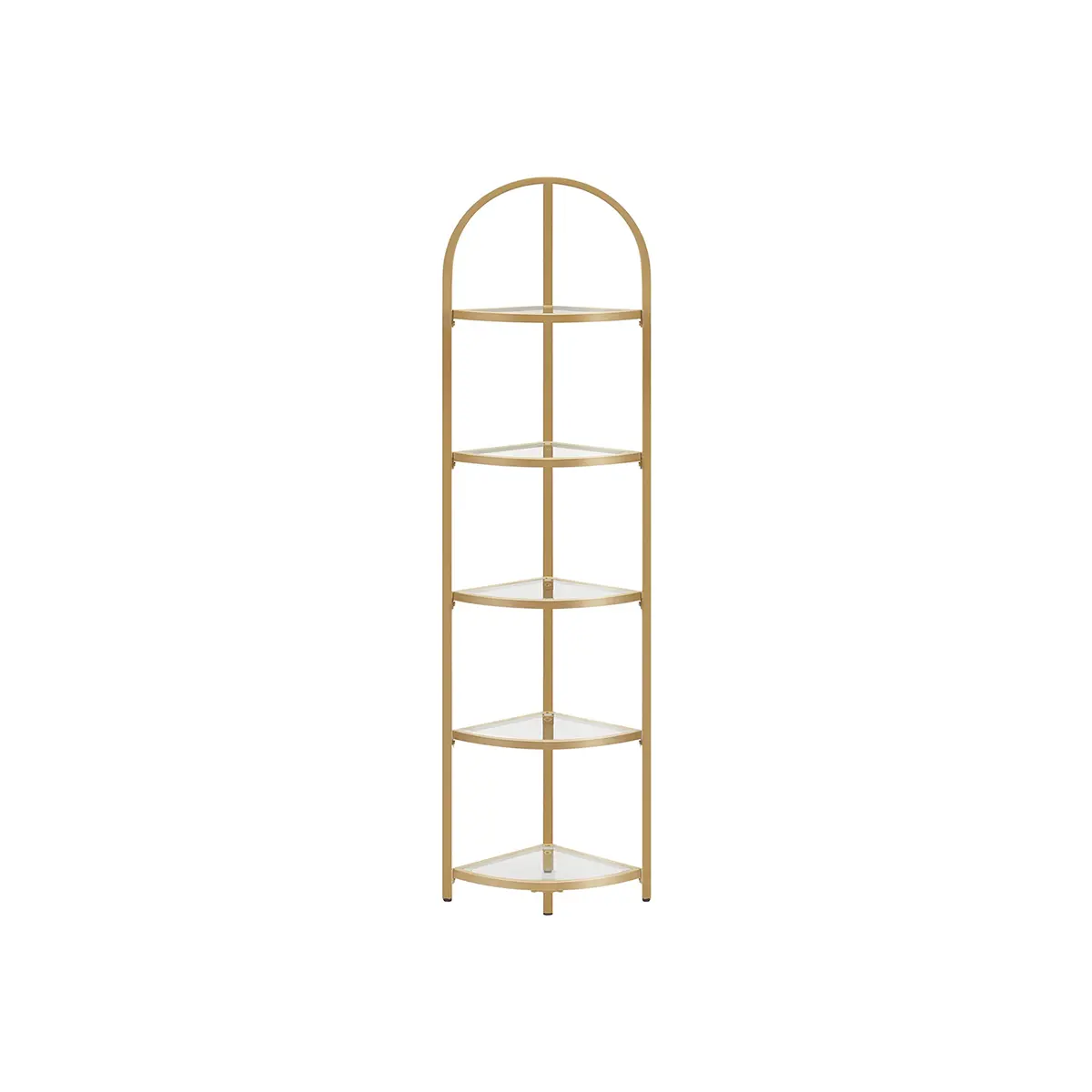 Golden 5 Tier Corner Shelf Unit