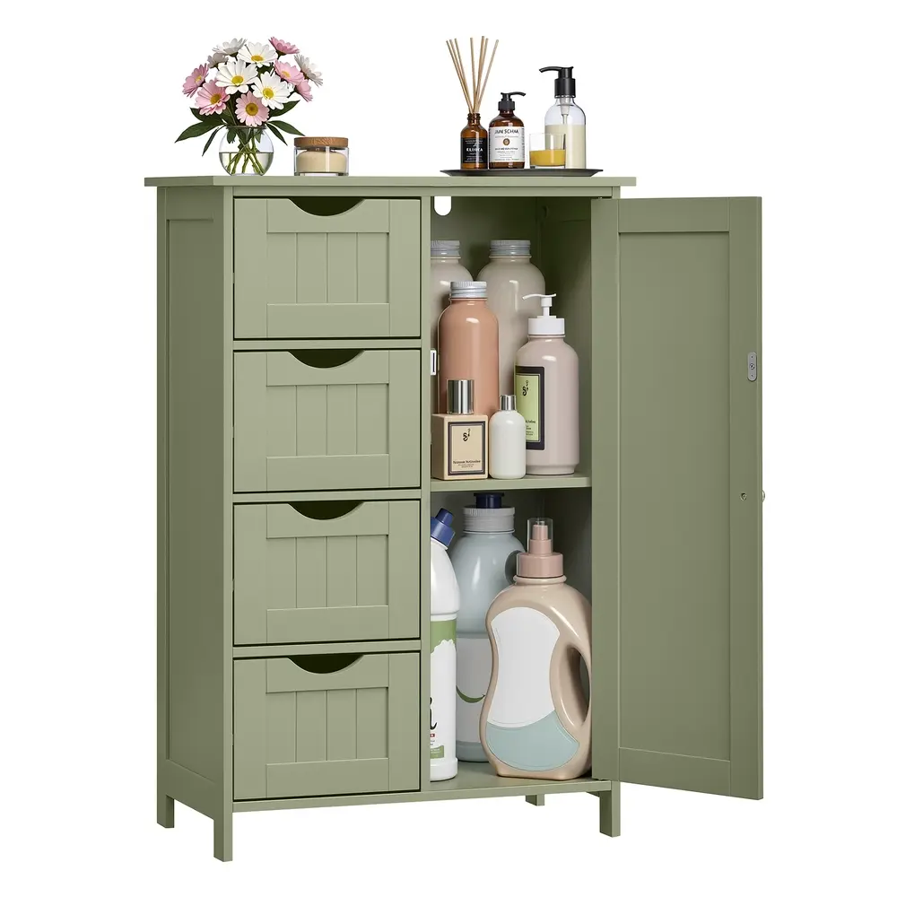 Bathroom Storage Unit with 4 Drawers