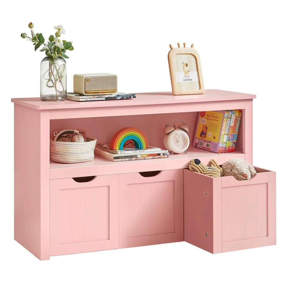 Toy Storage Unit 30 x 102 x 60 cm Candy Pink