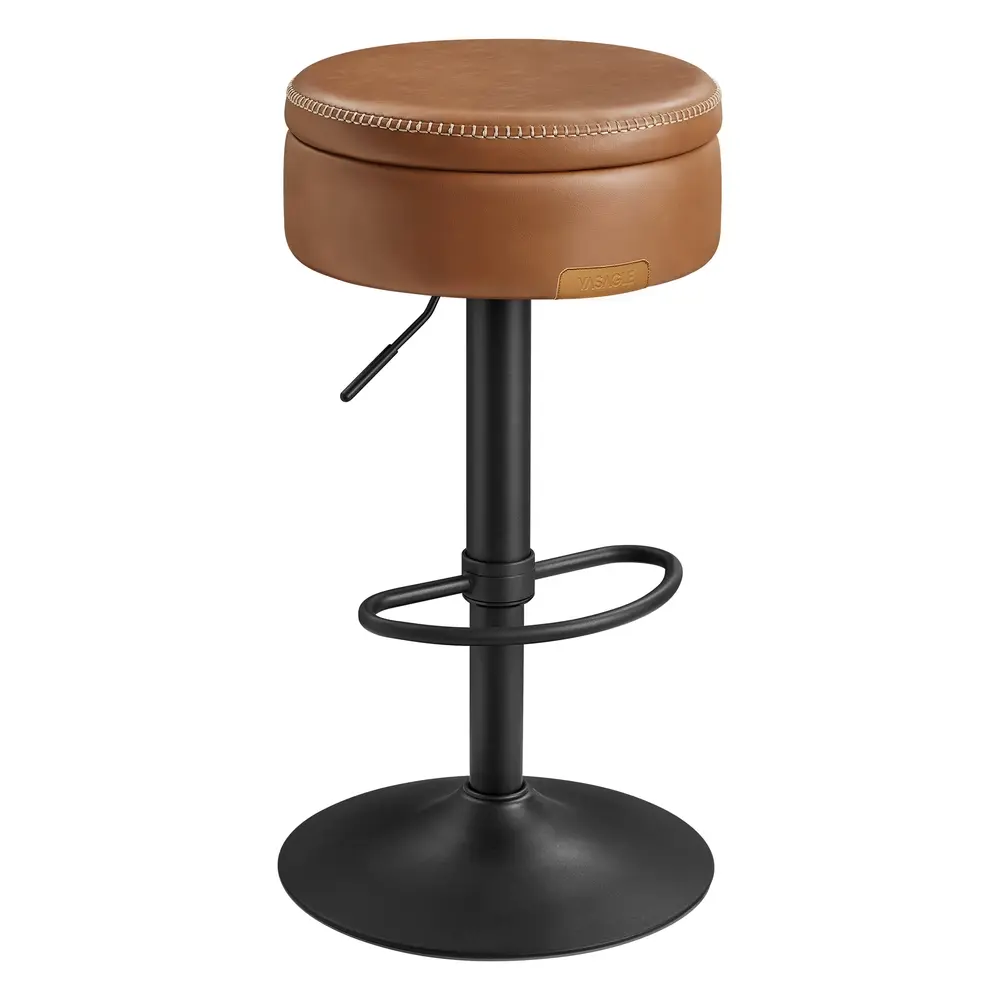 EKHO Collection - 360° Swivel Bar Stool Caramel Brown