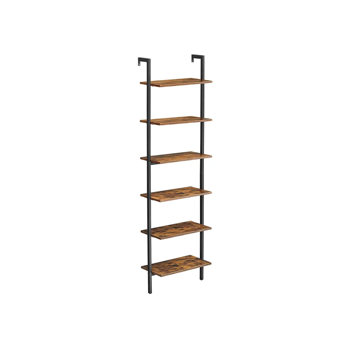 Industrial Wall-Mounted Ladder Storage Rack