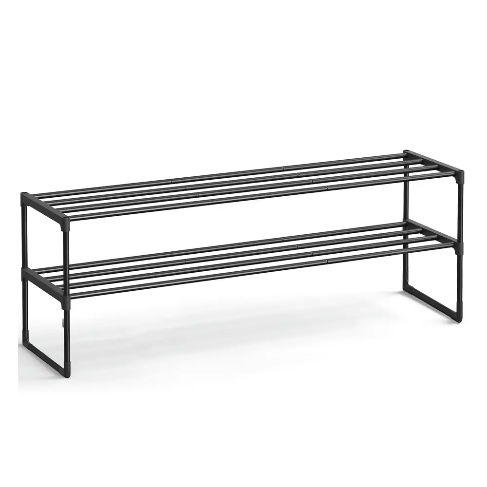 2-Tier Metal Shoe Rack 30 x 116 x 34 cm