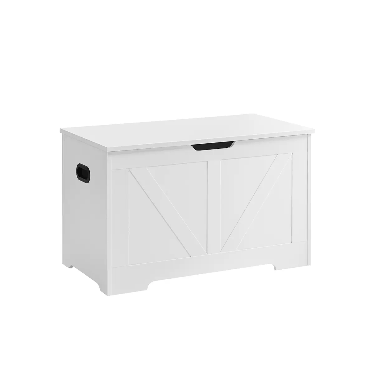 Storage Bench Matte White 40 x 80 x 46 cm