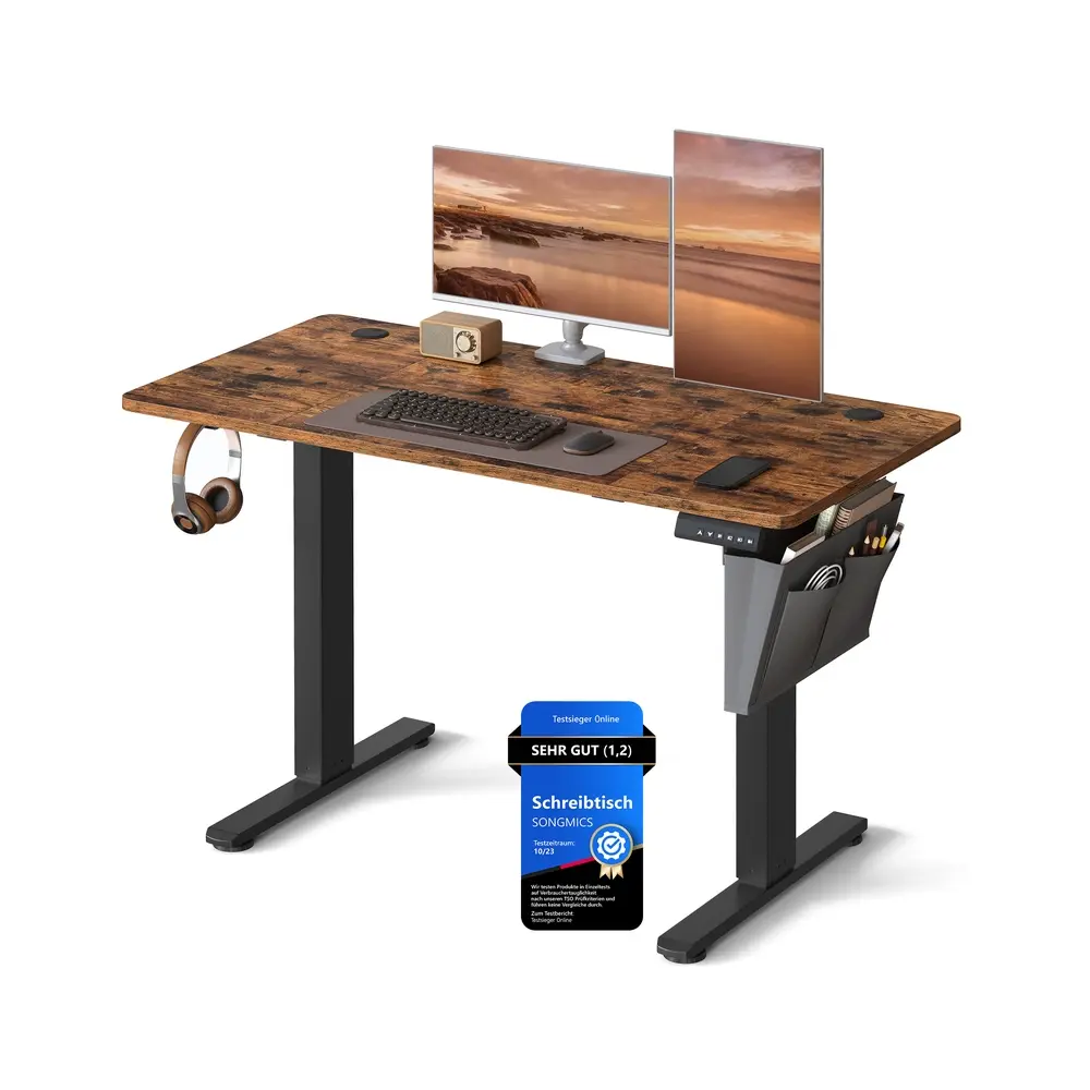 Height Adjustable Desk, 60 x 120 x (72-120) cm