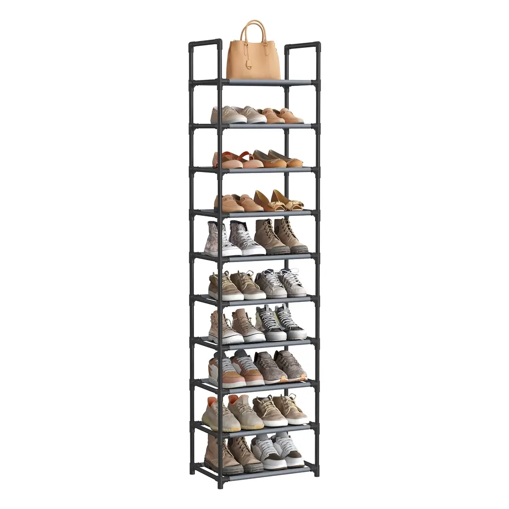 10-Tier Shoe Rack 45 x 28 x 173 cm