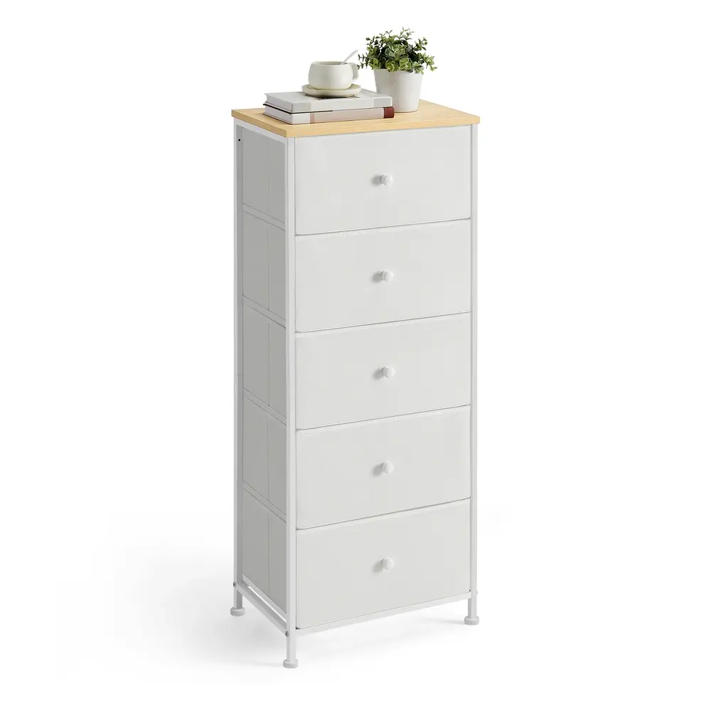Chest of Drawers Bedroom Camel Yellow and Cream White