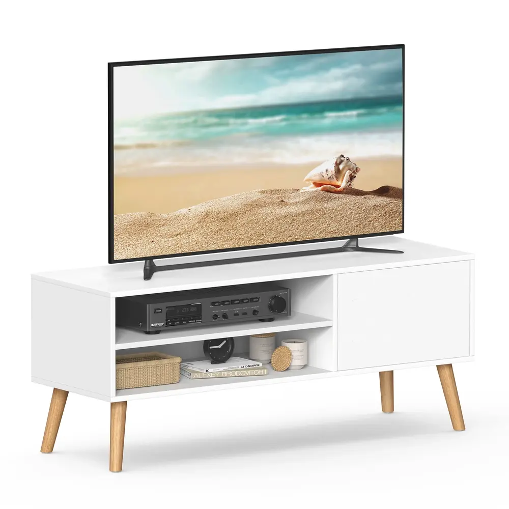 120 cm Wide TV Stand Cabinet for TVs up to 55 Inches White
