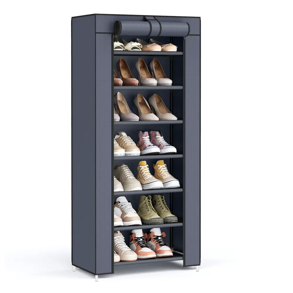 7-Tier Shoe Organiser with Cover