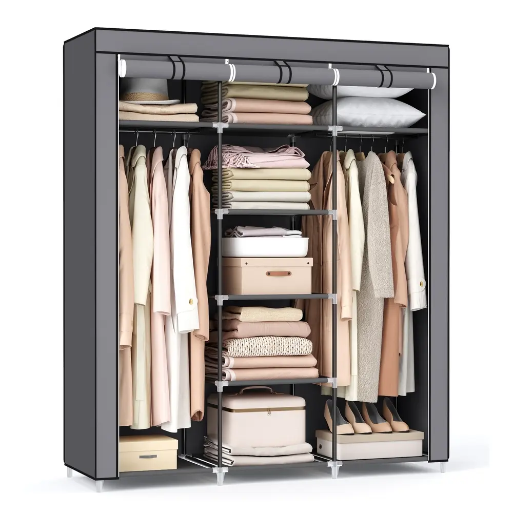 Gray Canvas Wardrobe